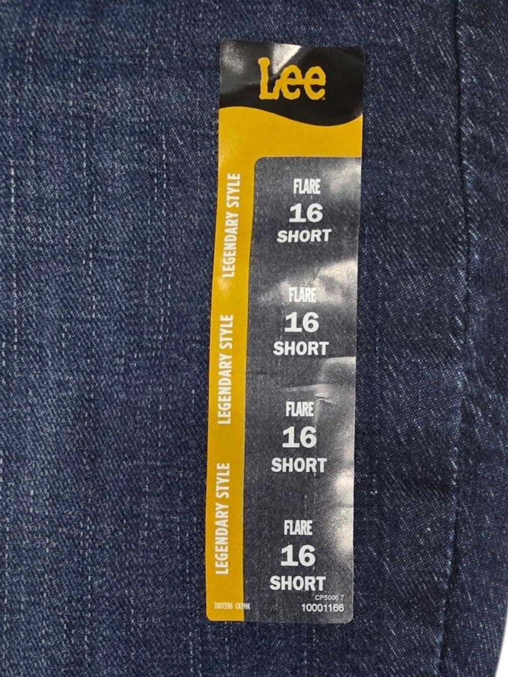 Lee Legendary Inner Strength Flare Jeans Dark Wash Size 16 Short NWT - Picture 8 of 13